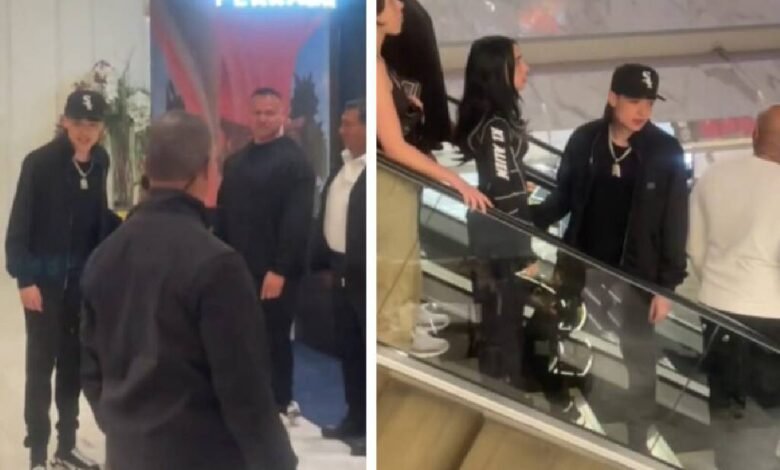 Peso Pluma y Nicki Nicole pasean en Polanco con 50 escoltas