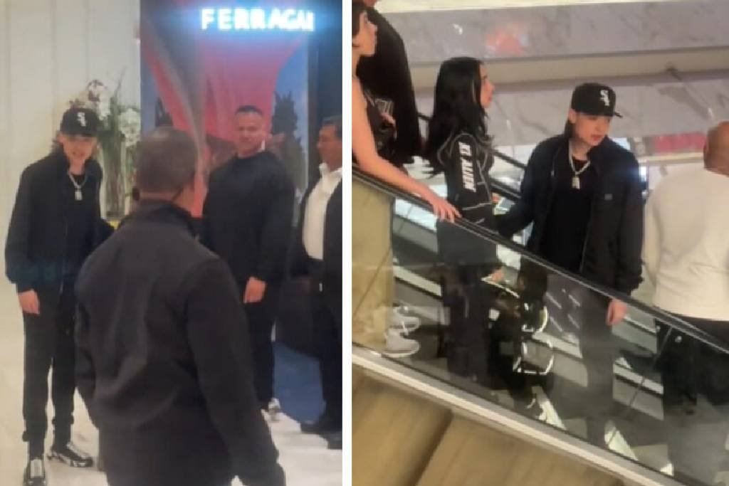 Peso Pluma y Nicki Nicole pasean en Polanco con 50 escoltas