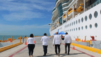 Arriba por primera vez en Progreso el Jewel of the Seas, crucero de clase radiance