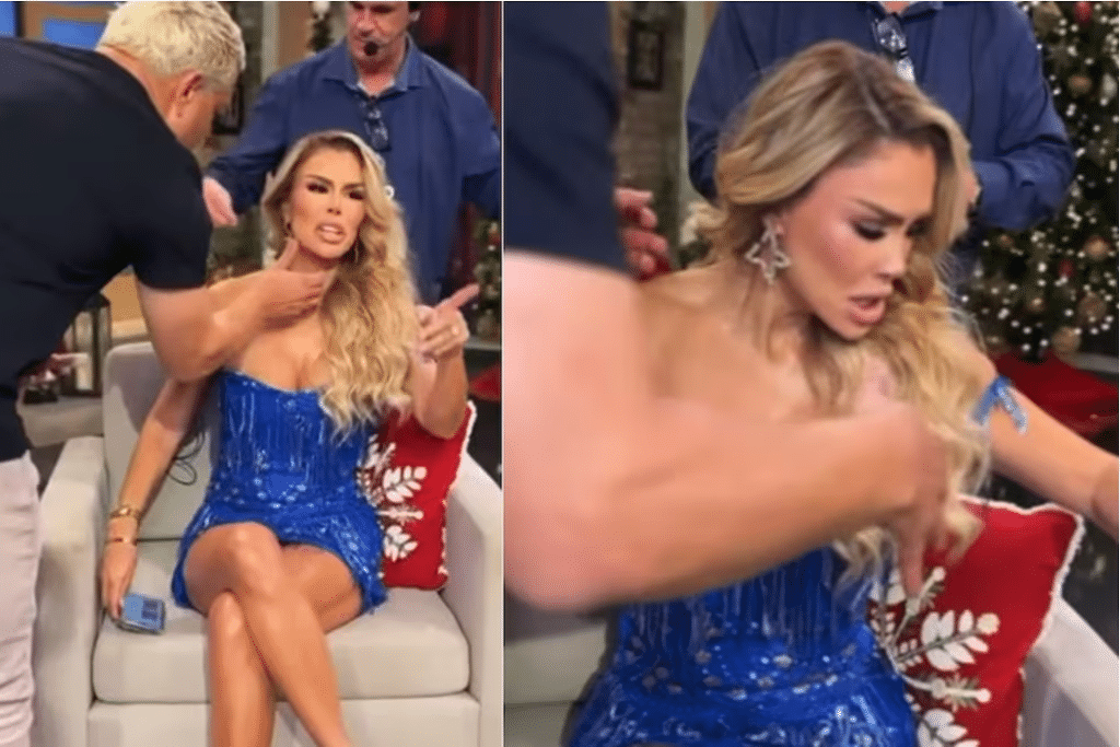 Maquillista vierte café caliente encima de Ninel Conde