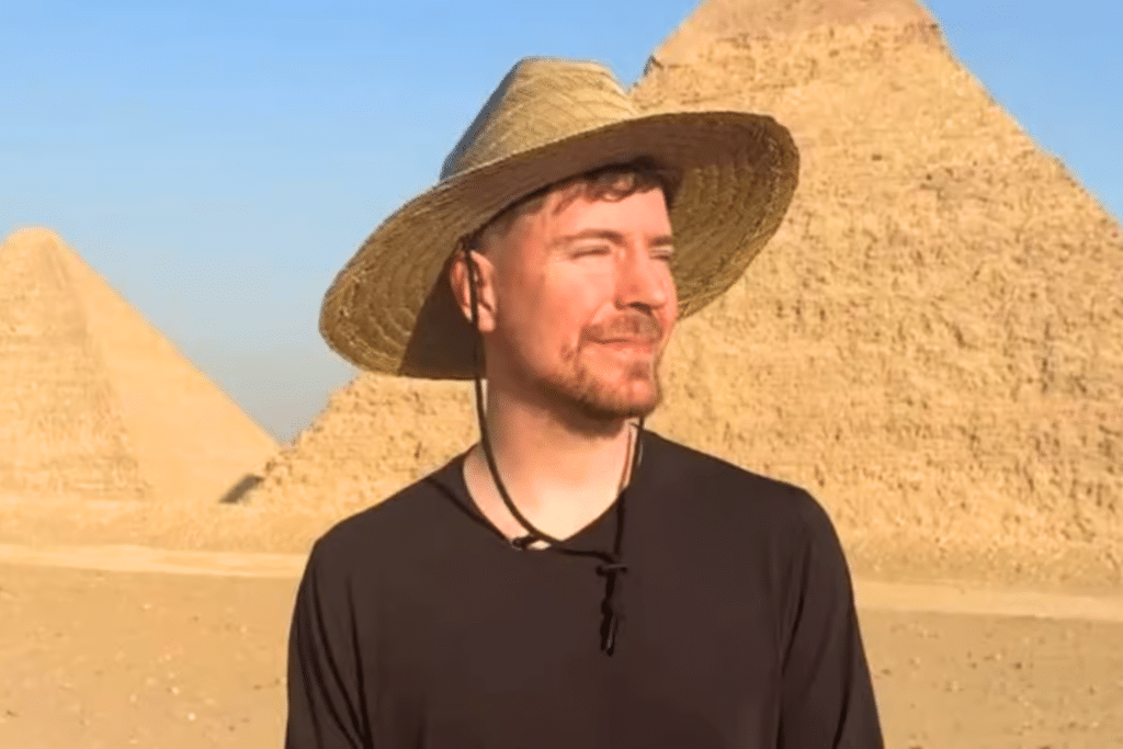 MrBeast alquila icónicas pirámides de Egipto por 100 horas