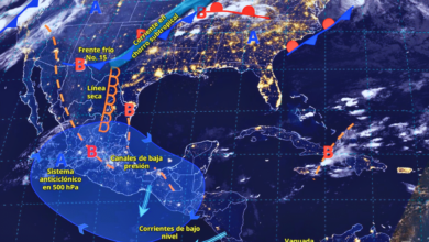 Se prevén rachas de viento fuertes en zonas del noroeste, centro, oriente y sureste de México