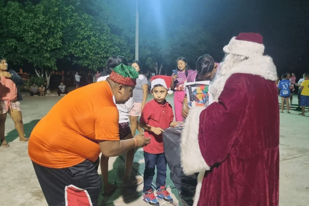 Unión para llevar la alegría de la navidad