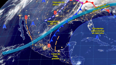 Clima extremo anuncian lluvias fuertes en el sureste y centro de México