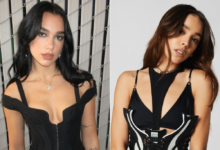 Danna y Dua Lipa deslumbran con el mismo vestido semitransparente