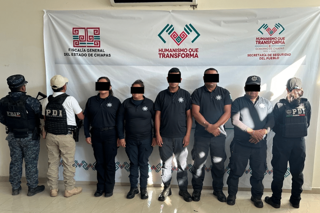 En operativo coordinado la SSP y la FGE detienen a cinco usurpadores de funciones en Villaflores.