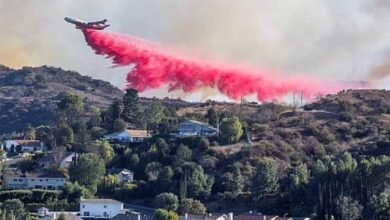 ¿Qué es y cómo funciona el polvo rosa que combaten el fuego en LA?