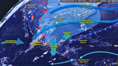 Alerta meteorológica lluvias intensas en el sureste del país