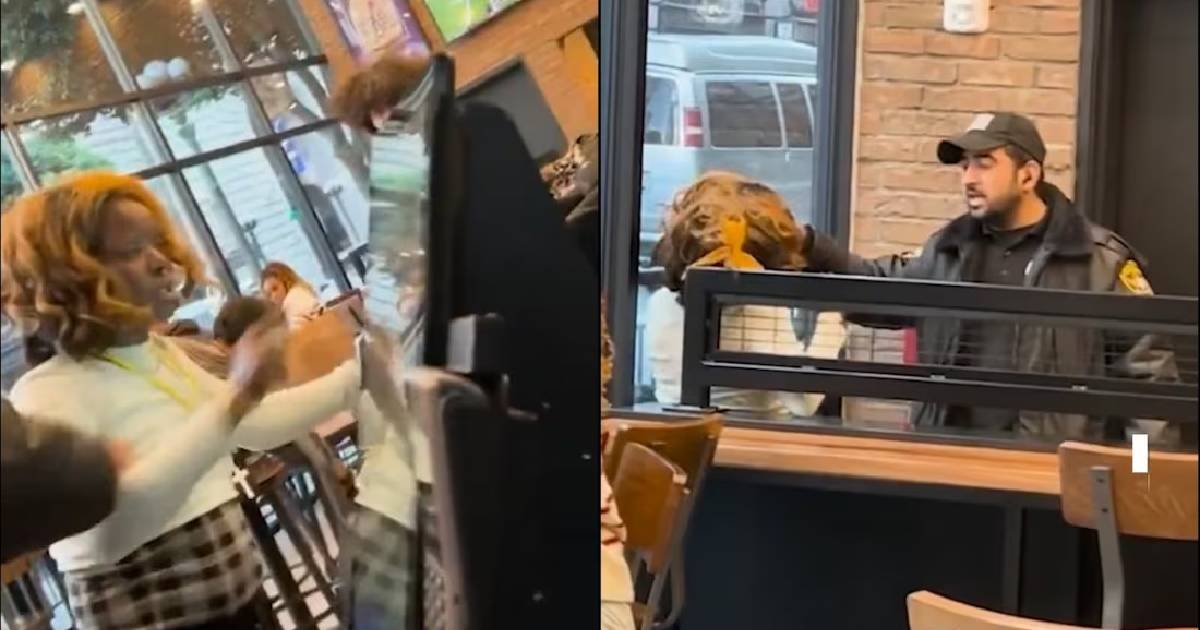 Guardia de seguridad de Taco Bell abofetea a mujer en local de LA