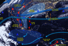 Lluvias y tormentas afectarán Yucatán y Quintana Roo