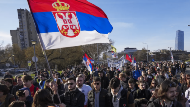 Protestas estudiantiles en Serbia La mayor movilización en 25 años