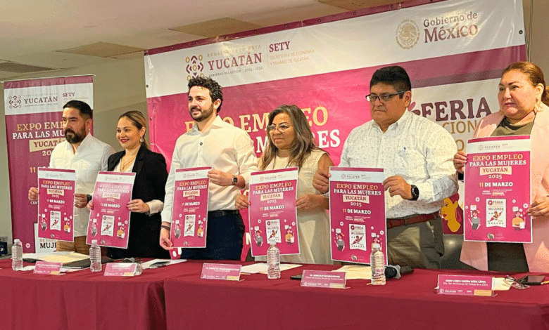 Anuncian Feria Nacional del Empleo para Mujeres en Yucatán