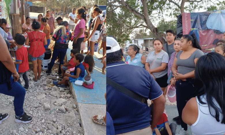 Asentamientos del sur de Mérida apoyan a familias desalojadas en La Guadalupana