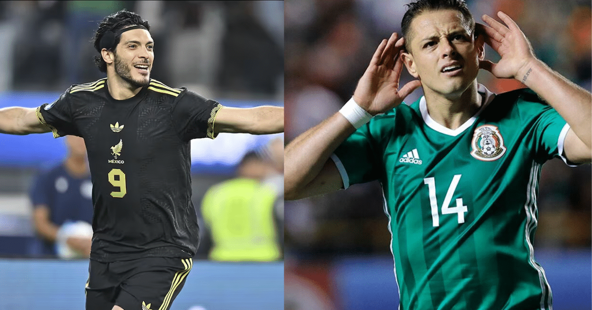 Imagen editada de Raul Jimenez y Chicharito Hernandez