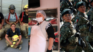 Imagen sobre mujeres trabajando en diferentes oficios y profesiones