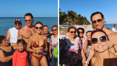 Sebastián Rulli y Angelique Boyer conviven con familias de Tixkokob en Telchac Puerto