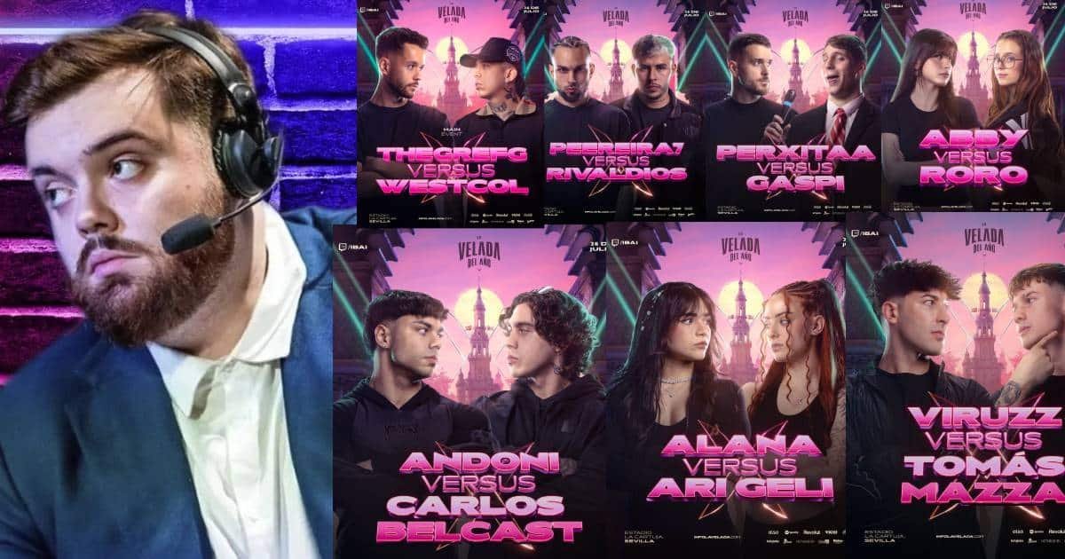 Ibai nos sorprende con los enfrentamientos de La Velada del Año V: ¡RoRo llevará su talento de la cocina al boxeo y Alana Flores de vuelta al cuadrílatero!