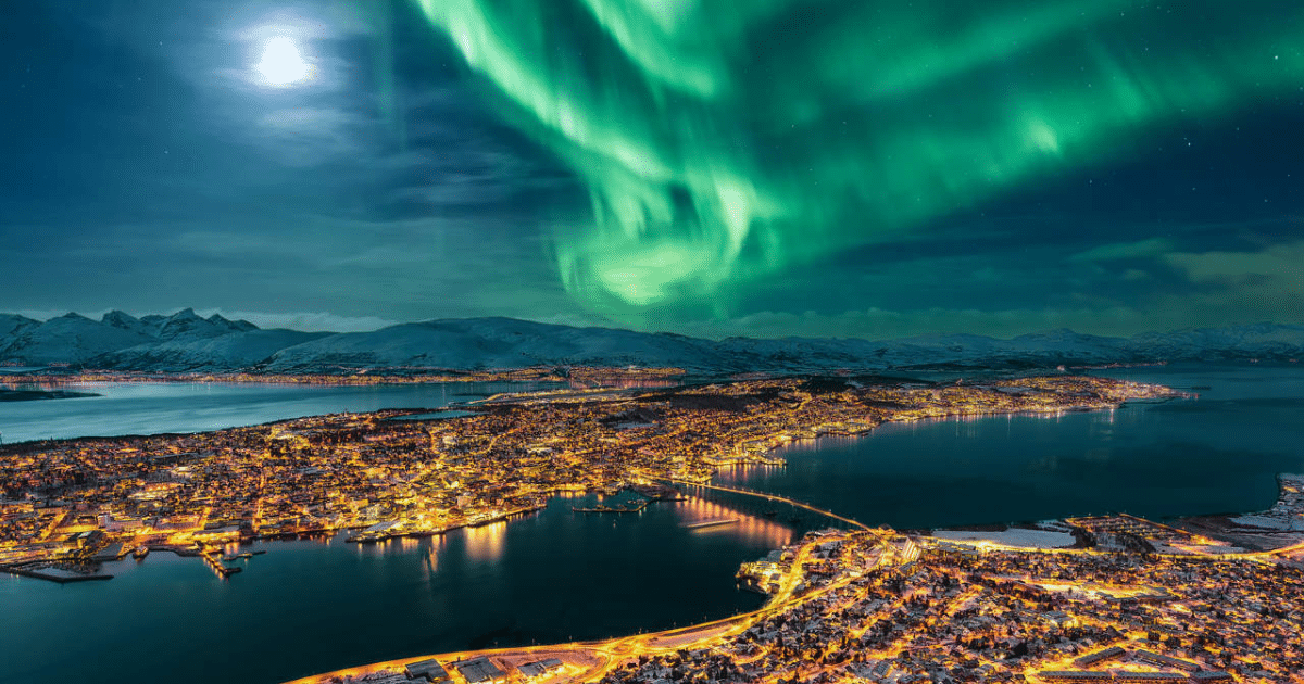 Auroras boreales en Tromso (Foto por National Geographic)