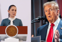 Imagen editada de Claudia Sheinbaum y Donald Trump