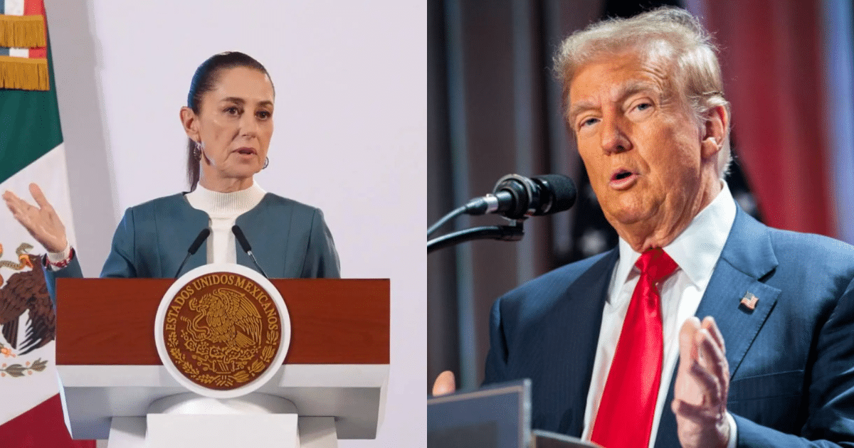 Imagen editada de Claudia Sheinbaum y Donald Trump