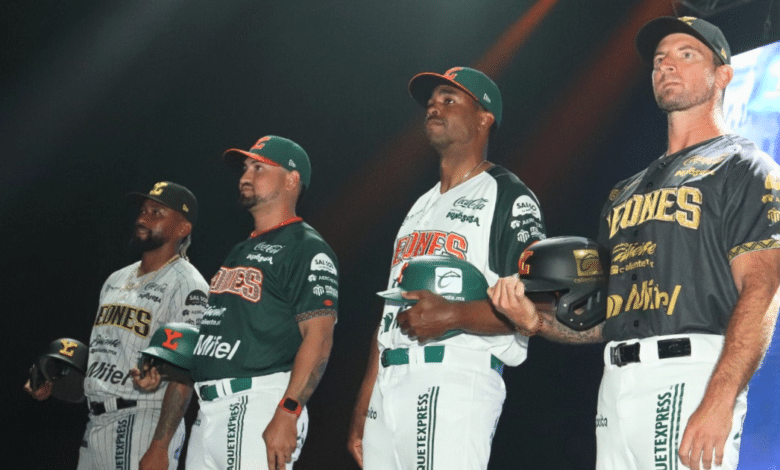 Leones de Yucatán presentan su nuevo logo, uniformes y jugadores para la temporada 2025