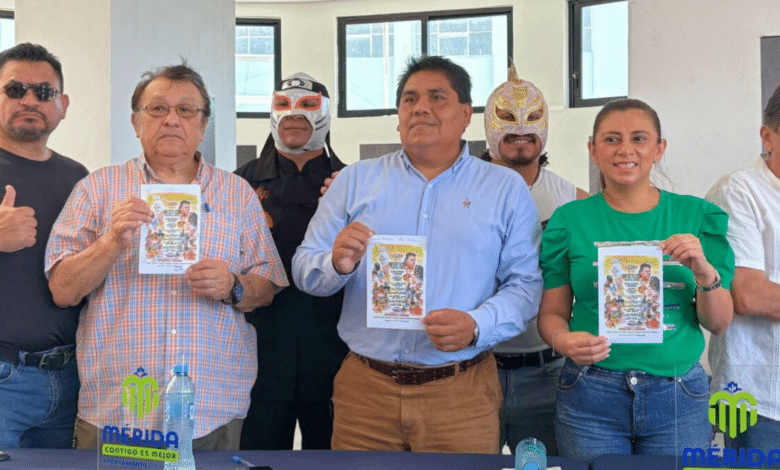 Lucha libre en Mérida Se enfrentan Yucatán y Veracruz en el Poliforum Zamná