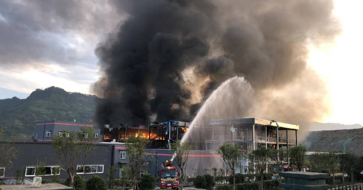 Explosión en planta química de China deja 5 muertos y 19 heridos. (Foto de internet)
