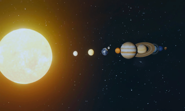 Alineación planetaria Luna, Marte y Mercurio el 28 de junio
