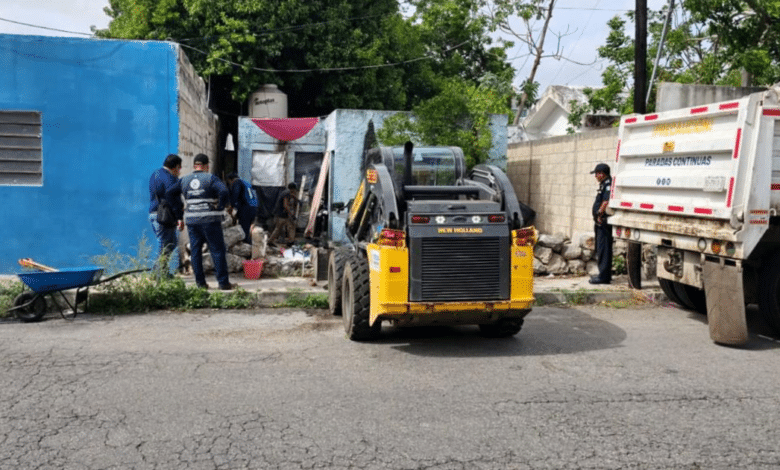 Ayuntamiento de Mérida retira 400 toneladas de basura en 33 predios