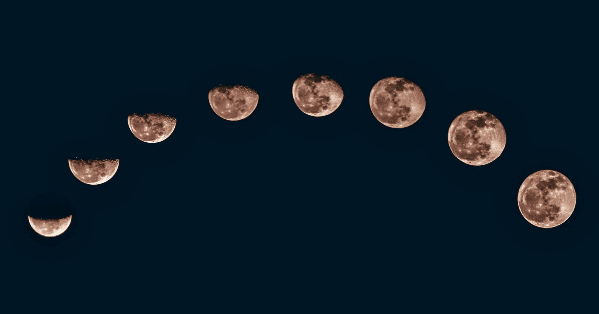 Calendario lunar 2025 fases de la Luna en junio