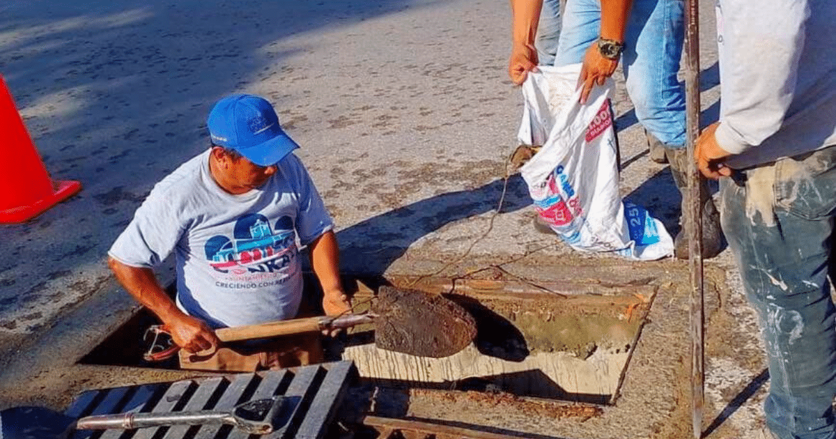 Conkal inicia limpieza de pozos pluviales para prevenir inundaciones en temporada de lluvias
