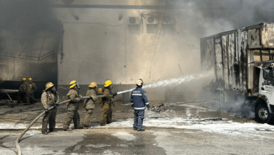 Controlan incendio en bodega de plásticos en el Periférico de Mérida