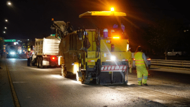 Modernizan tramo del Periférico de Mérida con trabajos nocturnos para mejorar vialidad
