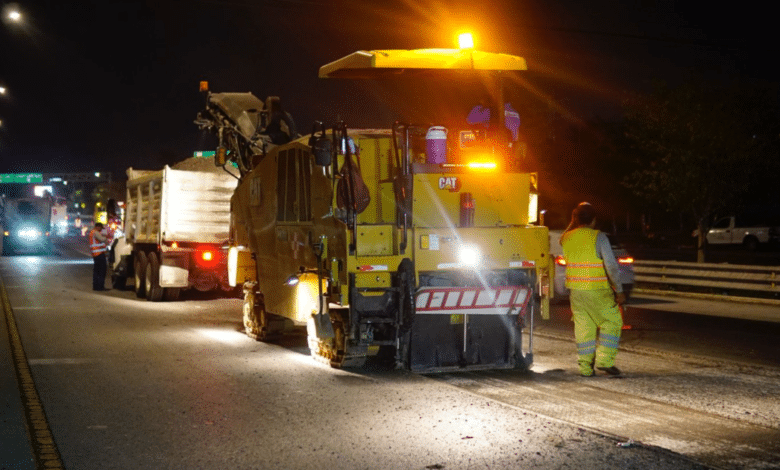 Modernizan tramo del Periférico de Mérida con trabajos nocturnos para mejorar vialidad
