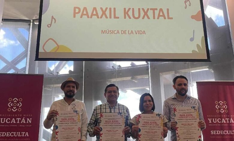 Sedeculta lanza Paaxil Kuxtal, programa musical gratuito en municipios de Yucatán.