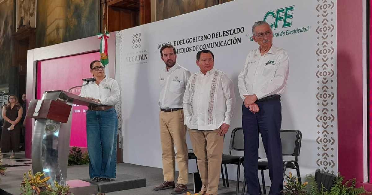 "Aliados por la Energía", estrategia de la CFE y gobierno de Yucatán contra los apagones