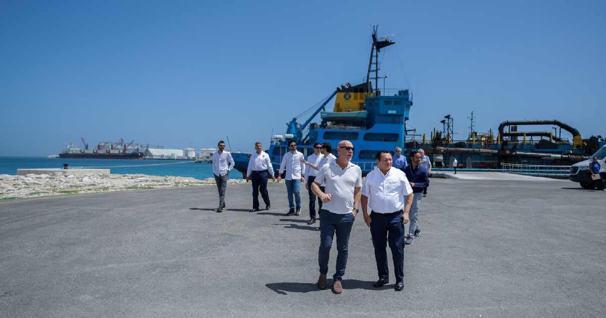 Fincantieri da primer paso hacia el astillero naval en Yucatán con visita oficial al Puerto de Progreso.