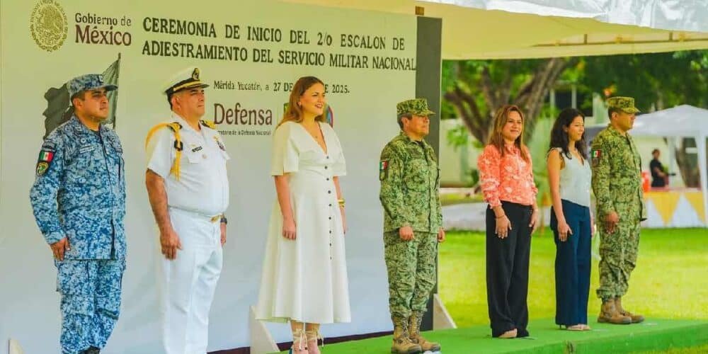 Cecilia Patrón respalda formación militar de jóvenes yucatecos