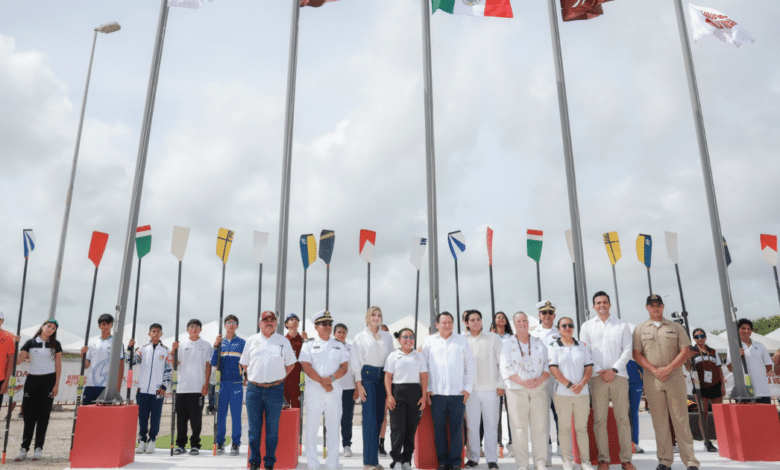 yucatán inaugura pista rehabilitada en progreso y abre disciplina de remo en olimpiada nacional