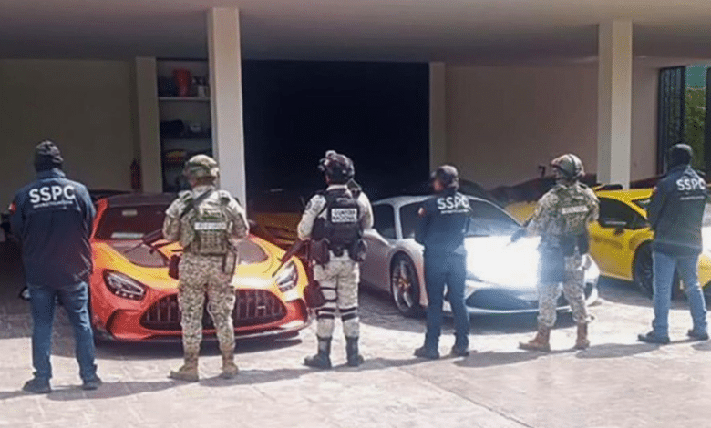 catean residencia en temozón y aseguran vehículos de lujo y equipo electrónico
