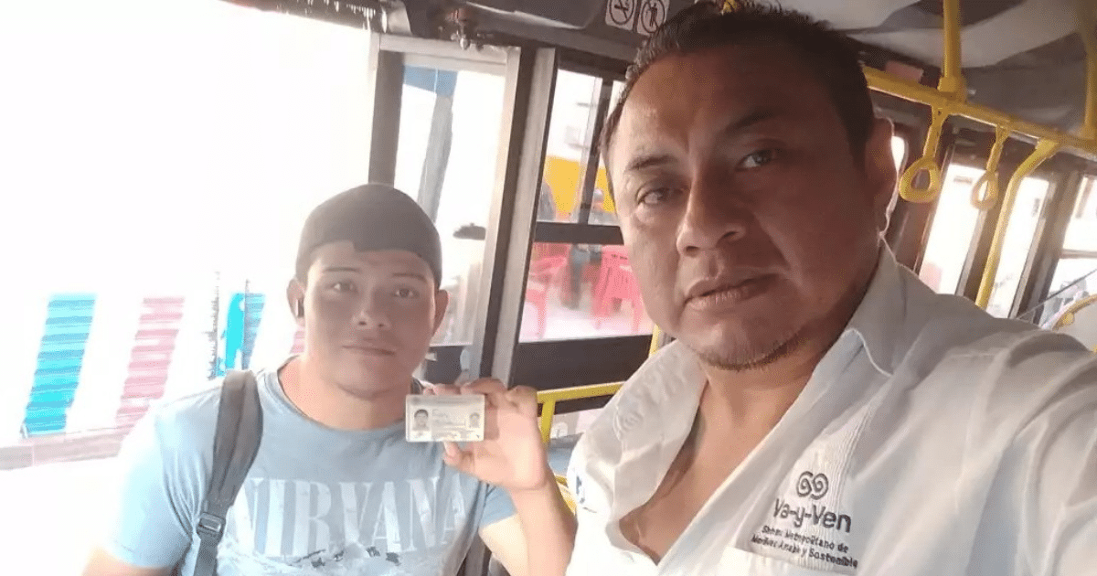 chofer del va y ven en mérida devuelve cartera perdida a joven