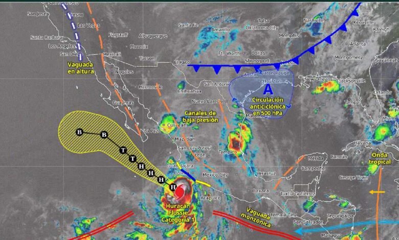 Fortalecimiento de huracán Flossie traerá lluvias torrenciales a estados como Guerrero y Michoacán (Foto de Conagua)