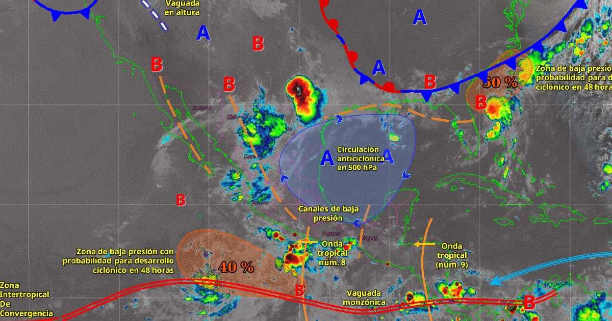 Clima hoy: Se pronostican lluvias fuertes en Nayarit, Coahuila y estos estados (Foto de Conagua)