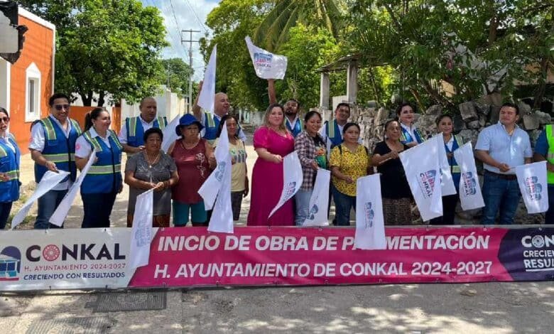 Arranca repavimentación de más calles en Conkal