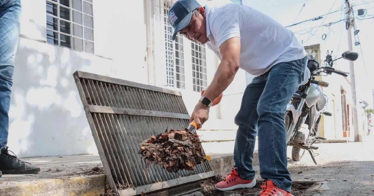 Conkal, libre de inundaciones gracias a programa preventivo de limpieza de alcantarillas