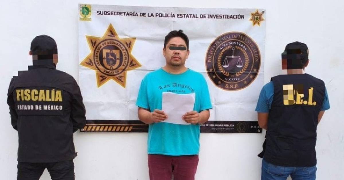 Carpintero acusado de violación en Edomex es detenido en Yucatán