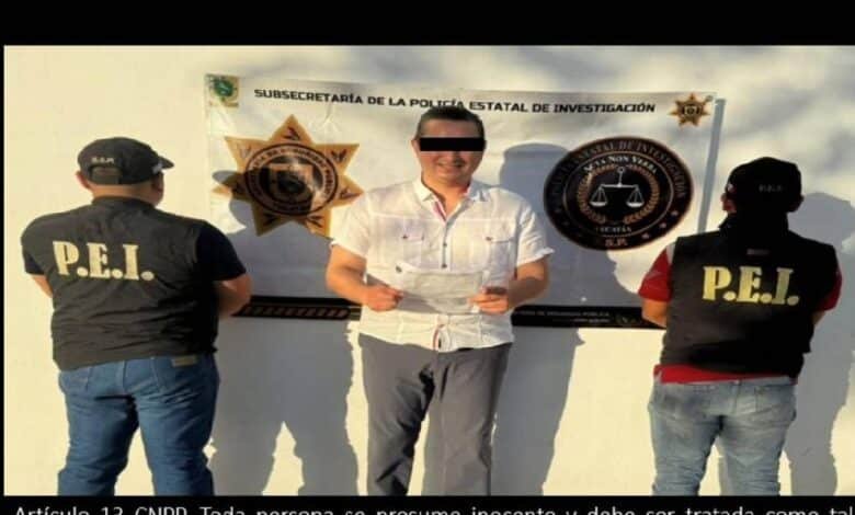 Detienen a dirigente municipal del PRI en Mérida