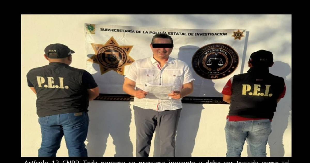 Detienen a dirigente municipal del PRI en Mérida