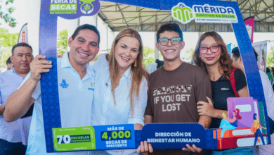 Son más de 4 mil becas que significa un apoyo a la economía de la familia y la oportunidad de un mejor futuro para los jóvenes meridanos