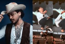 Fans reaccionan al ver a Christian Nodal ebrio durante su show
